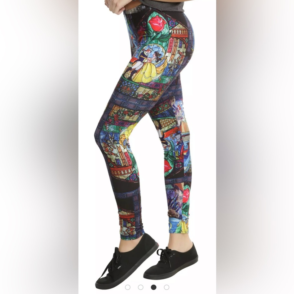 Disney: Colorful Beauty and the Best Fairytale Print Leggings